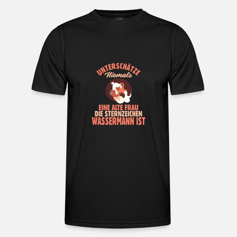 Sternzeichen Wassermann Männer Funktions-T-Shirt
