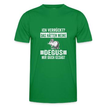 Deguhalter Degus Degu - Männer Funktions-T-Shirt - Kelly Green - Vorne - AI Model Male 178 dark (178cm)
