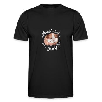 Meerschweinchen - Männer Funktions-T-Shirt - Schwarz - Vorne - AI Model Male 178 dark (178cm)