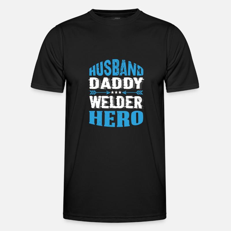 Husband Daddy Welder Hero Männer Funktions-T-Shirt