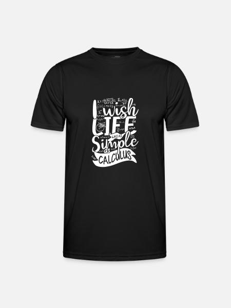 Simple as calculus - Men's Functional T-Shirt - black