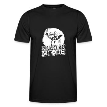 Kung-fu - T-shirt sport Homme - noir - Devant - AI Model Male 178 dark (178cm)