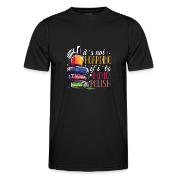 Nail Tech Nail Technician Manicurist Nails Artist - Men's Functional T-Shirt - black - Front - AI Model Male 178 dark (178cm)