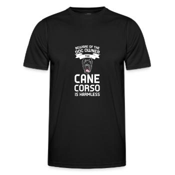 Cane Corso Cane Corso Gift - Men's Functional T-Shirt - black - Front - AI Model Male 178 dark (178cm)
