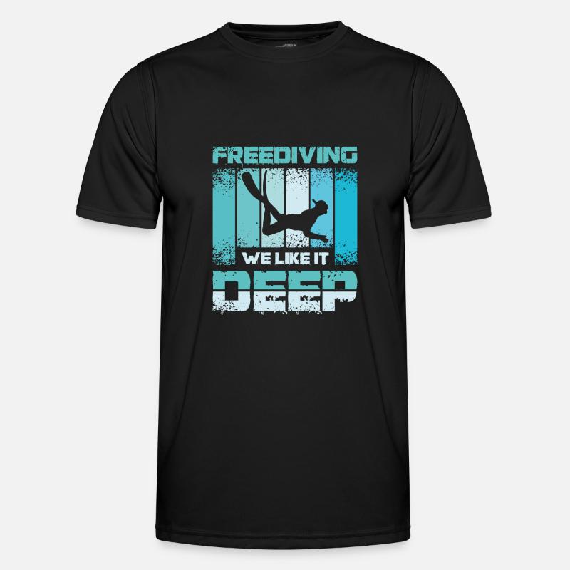 Freediving we like it deep Men's Functional T-Shirt