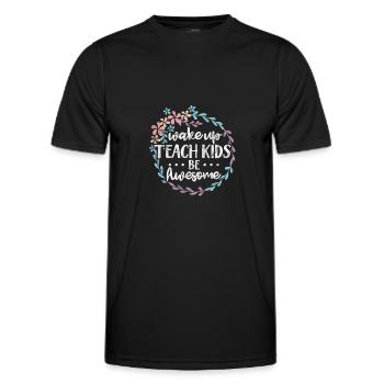 Enseignant Enseignant - T-shirt sport Homme - noir - Devant - AI Model Male 178 dark (178cm)