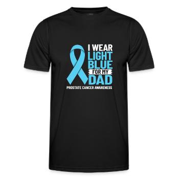 Cancer de la prostate Cancer de la prostate Chimio - T-shirt sport Homme - noir - Devant - AI Model Male 178 dark (178cm)