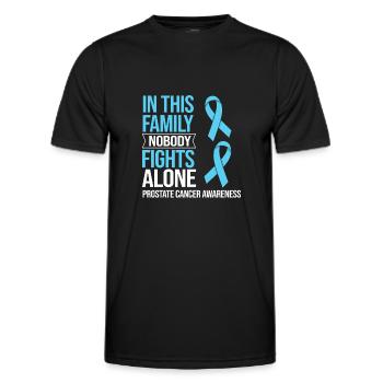 Cancer de la prostate Cancer de la prostate Chimio - T-shirt sport Homme - noir - Devant - AI Model Male 178 dark (178cm)