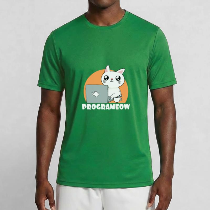 Cute Programeow I Are Programmer Programming Männer Funktions-T-Shirt