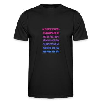 Mathematik - Männer Funktions-T-Shirt - Schwarz - Vorne - AI Model Male 178 dark (178cm)