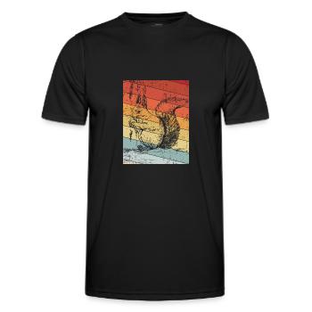 Squirrel vintage - Männer Funktions-T-Shirt - Schwarz - Vorne - AI Model Male 178 dark (178cm)