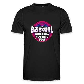 Bisexuel Bi Pride Flag Bisexuel - T-shirt sport Homme - noir - Devant - AI Model Male 178 dark (178cm)