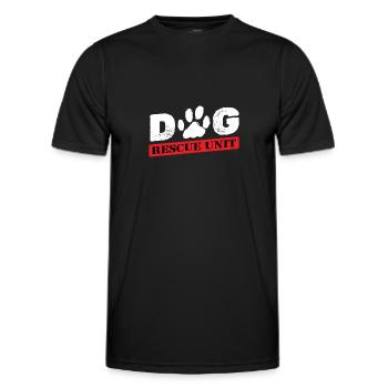 Tierheim Hund Retten Tierschutz Hundeheim - Männer Funktions-T-Shirt - Schwarz - Vorne - AI Model Male 178 dark (178cm)
