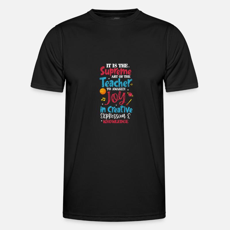 Lehrer Lehrerin - Männer Funktions-T-Shirt - Schwarz