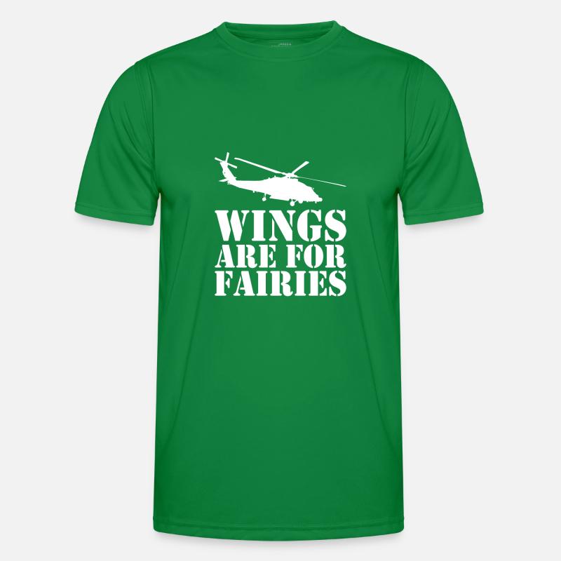 Helikopter Hubschrauber Pilot Heli Männer Funktions-T-Shirt