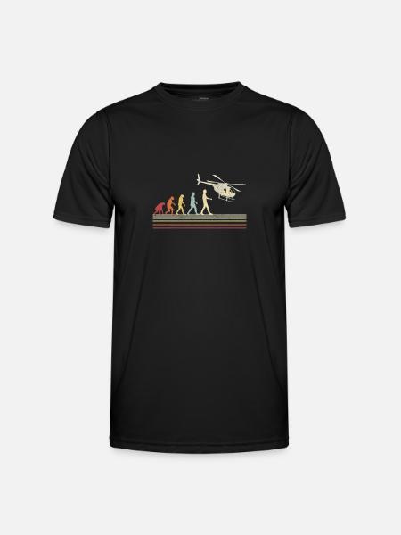 Helicopter Helicopter Pilot Heli - Men's Functional T-Shirt - black