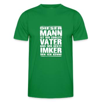 Imker - Männer Funktions-T-Shirt - Kelly Green - Vorne - AI Model Male 178 dark (178cm)