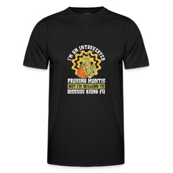 Kung-fu - T-shirt sport Homme - noir - Devant - AI Model Male 178 dark (178cm)