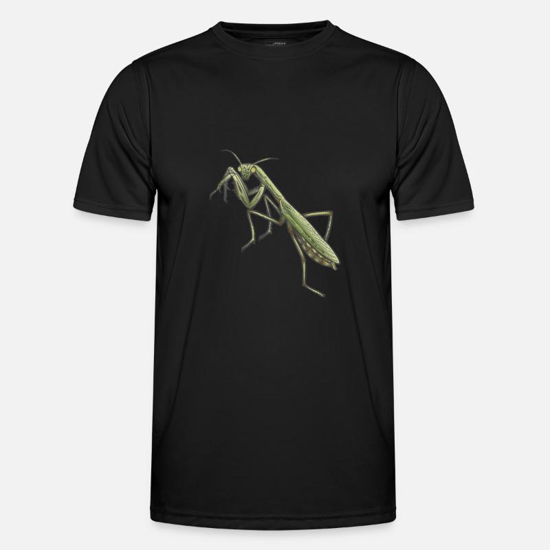 Gottesanbeterin - Männer Funktions-T-Shirt - Schwarz