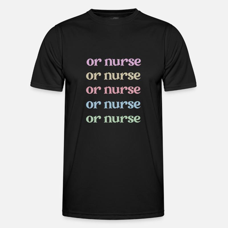 OP-Schwester Operationsschwester Krankenschwester Männer Funktions-T-Shirt