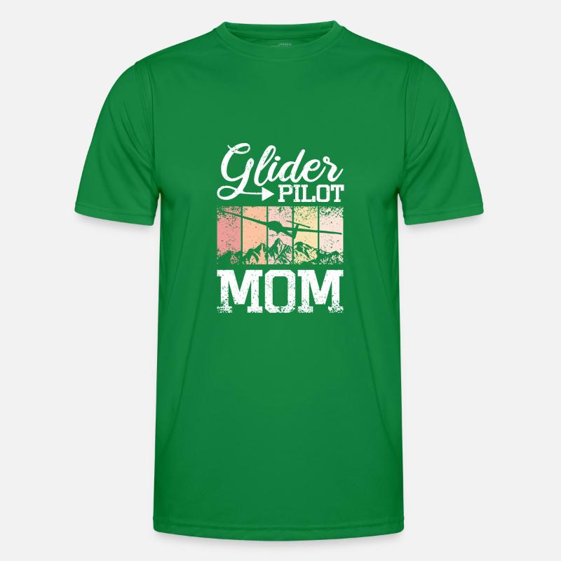 Glider Pilot Mom Men's Functional T-Shirt