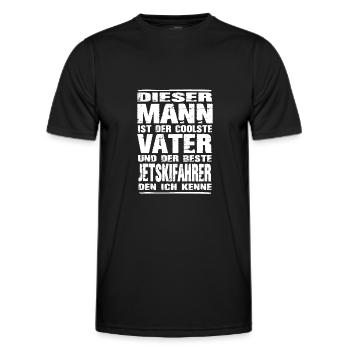 Jetski - Männer Funktions-T-Shirt - Schwarz - Vorne - AI Model Male 178 dark (178cm)