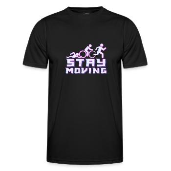 Triathlon - Men's Functional T-Shirt - black - Front - AI Model Male 178 dark (178cm)