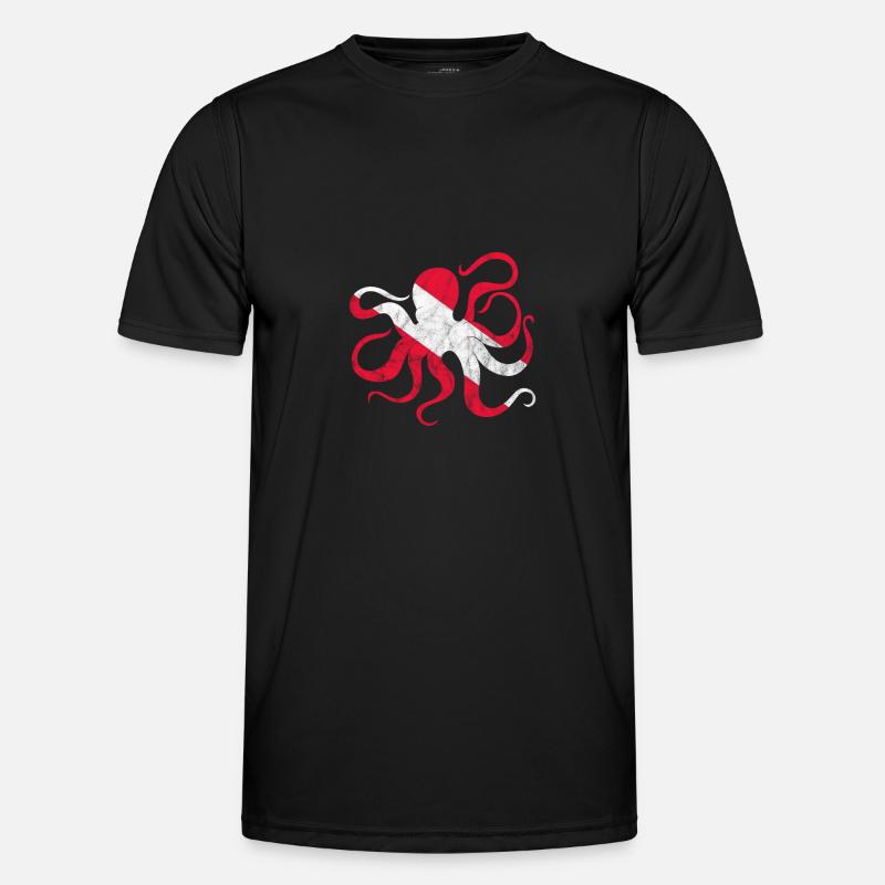 Octopus Octopus Octopus Octopus Sea Gift - Men's Functional T-Shirt - black