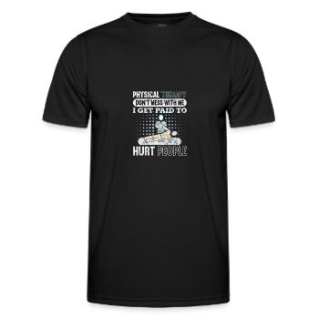 Physiothérapeute Physiothérapie Physio Cadeau - T-shirt sport Homme - noir - Devant - AI Model Male 178 dark (178cm)
