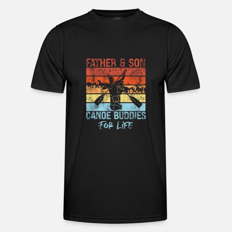 Sprint Canoe Canoeing Son Father - Men's Functional T-Shirt - black