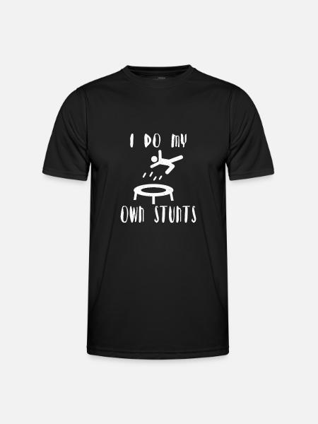 Trampoline-trampoline-jump-turner-bounce-jumping - Men's Functional T-Shirt - black