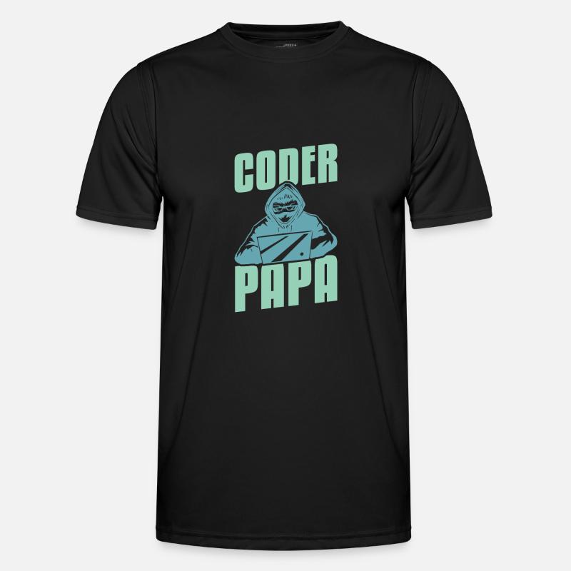 Programmierer Coder Software Entwickler - Männer Funktions-T-Shirt - Schwarz