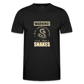 Serpent Serpent Serpent - T-shirt sport Homme - noir - Devant - AI Model Male 178 dark (178cm)