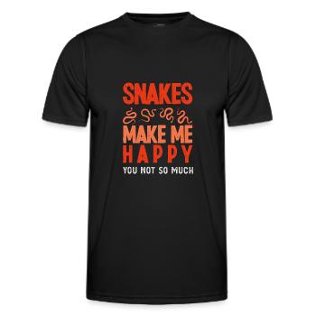 Serpent Serpent Serpent - T-shirt sport Homme - noir - Devant - AI Model Male 178 dark (178cm)