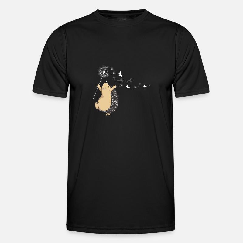 Igel Igel Igel - Männer Funktions-T-Shirt - Schwarz