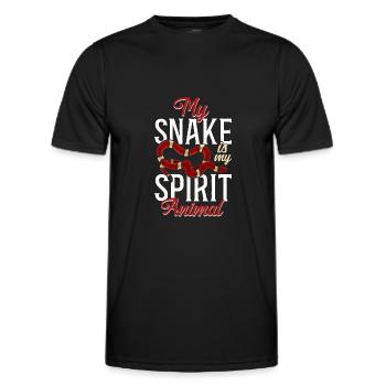 Serpent Serpent Mon Serpent Est Mon Serpent - T-shirt sport Homme - noir - Devant - AI Model Male 178 dark (178cm)