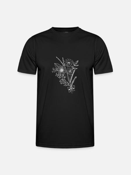 Wildflowers - Men's Functional T-Shirt - black