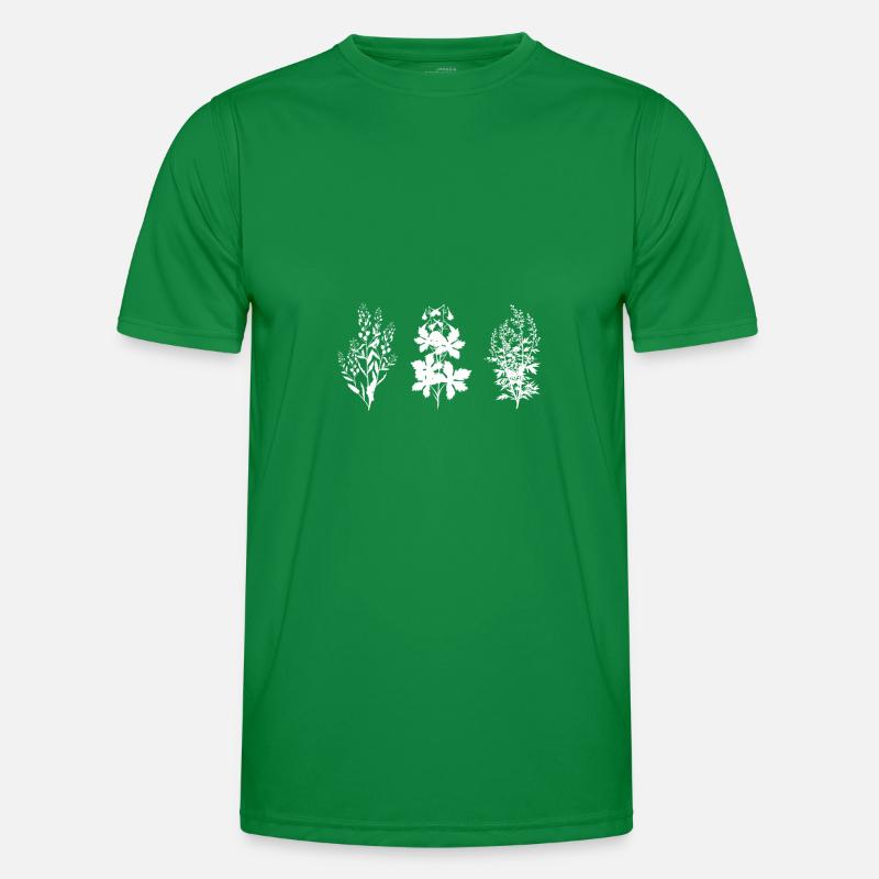 Wildblumen Männer Funktions-T-Shirt