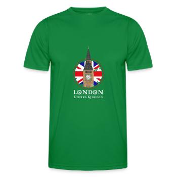 London - Männer Funktions-T-Shirt - Kelly Green - Vorne - AI Model Male 178 dark (178cm)
