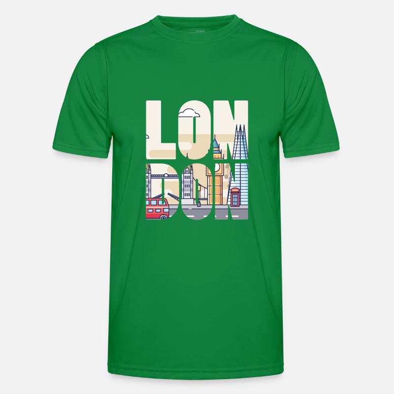 London Männer Funktions-T-Shirt