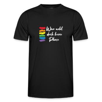 N’était probablement pas une phase de cadeau LGBT - T-shirt sport Homme - noir - Devant - AI Model Male 178 dark (178cm)