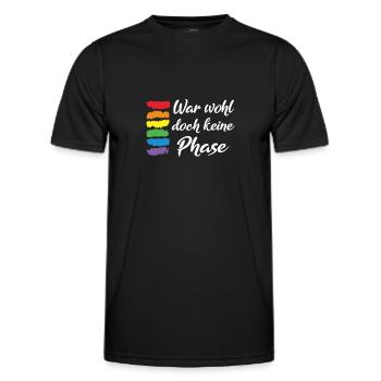 N’était probablement pas une phase de cadeau LGBT - T-shirt sport Homme - noir - Devant - AI Model Male 178 dark (178cm)