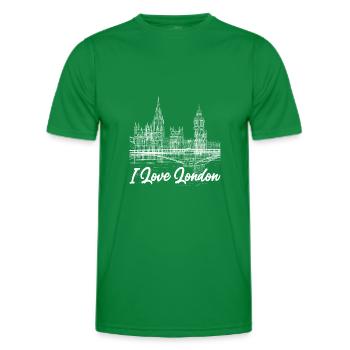 London - Männer Funktions-T-Shirt - Kelly Green - Vorne - AI Model Male 178 dark (178cm)