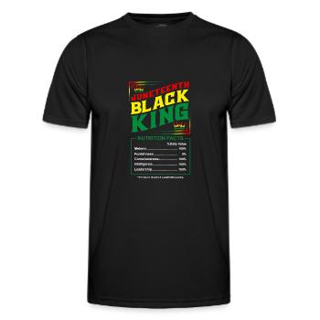 Juneteenth Black King Valeur nutritive - T-shirt sport Homme - noir - Devant - AI Model Male 178 dark (178cm)