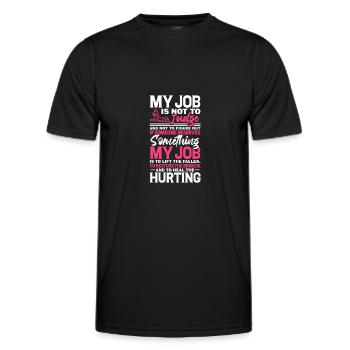 Physiotherapist - Men's Functional T-Shirt - black - Front - AI Model Male 178 dark (178cm)