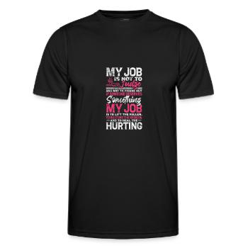 Physiothérapeute Physiothérapie Physio Cadeau - T-shirt sport Homme - noir - Devant - AI Model Male 178 dark (178cm)