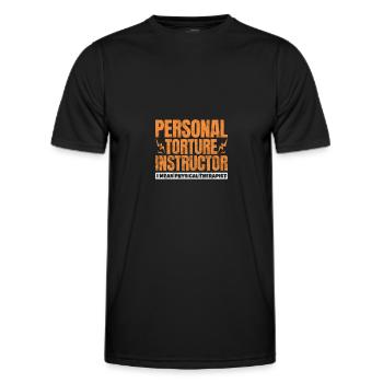 Physiothérapeute Physiothérapie Physio Cadeau - T-shirt sport Homme - noir - Devant - AI Model Male 178 dark (178cm)