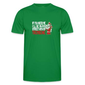 Trombone - Men's Functional T-Shirt - kelly green - Front - AI Model Male 178 dark (178cm)