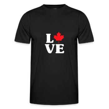 Canada - T-shirt sport Homme - noir - Devant - AI Model Male 178 dark (178cm)