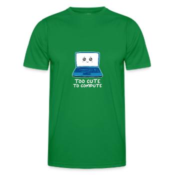 Ordinateur - T-shirt sport Homme - vert - Devant - AI Model Male 178 dark (178cm)